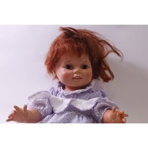 1973 Ideal Baby Crissy Doll, Purple Dress, Not Working, Vintage, ~ 251227-WH D-2